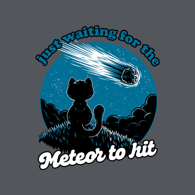 Cat Waiting The Meteor-Mens-Basic-Tee-Studio Mootant