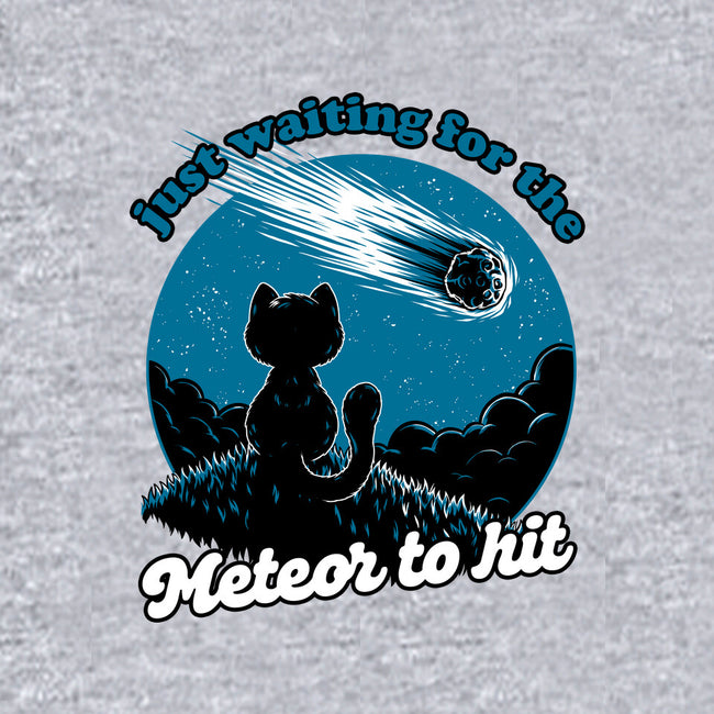 Cat Waiting The Meteor-Unisex-Basic-Tee-Studio Mootant