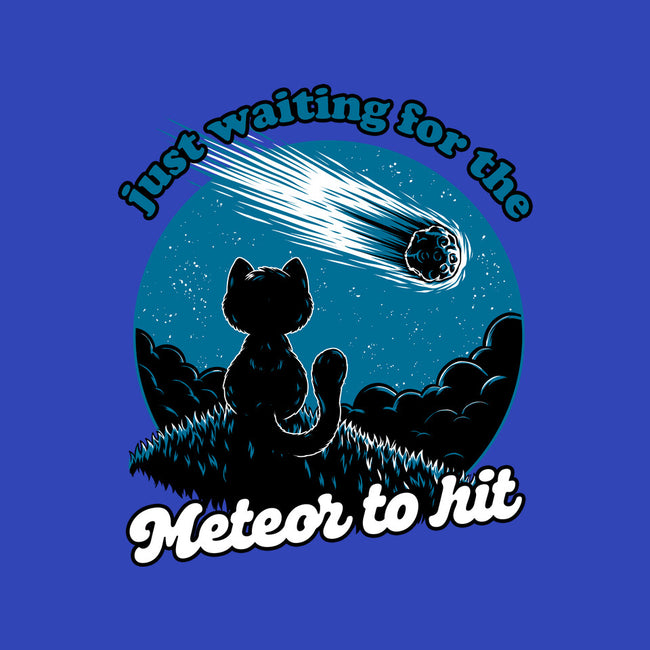 Cat Waiting The Meteor-None-Glossy-Sticker-Studio Mootant