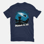 Cat Waiting The Meteor-Womens-Basic-Tee-Studio Mootant