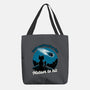 Cat Waiting The Meteor-None-Basic Tote-Bag-Studio Mootant