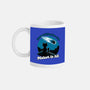 Cat Waiting The Meteor-None-Mug-Drinkware-Studio Mootant