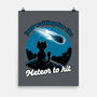 Cat Waiting The Meteor-None-Matte-Poster-Studio Mootant