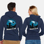 Cat Waiting The Meteor-Unisex-Zip-Up-Sweatshirt-Studio Mootant