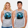 Cat Waiting The Meteor-Unisex-Basic-Tank-Studio Mootant