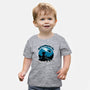 Cat Waiting The Meteor-Baby-Basic-Tee-Studio Mootant