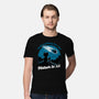 Cat Waiting The Meteor-Mens-Premium-Tee-Studio Mootant