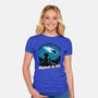 Cat Waiting The Meteor-Womens-Fitted-Tee-Studio Mootant