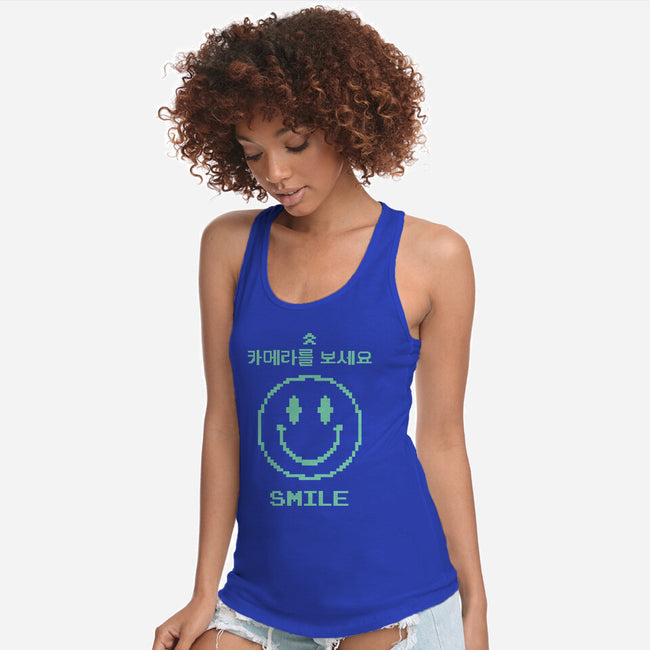 Smile At The Camera-Womens-Racerback-Tank-demonigote