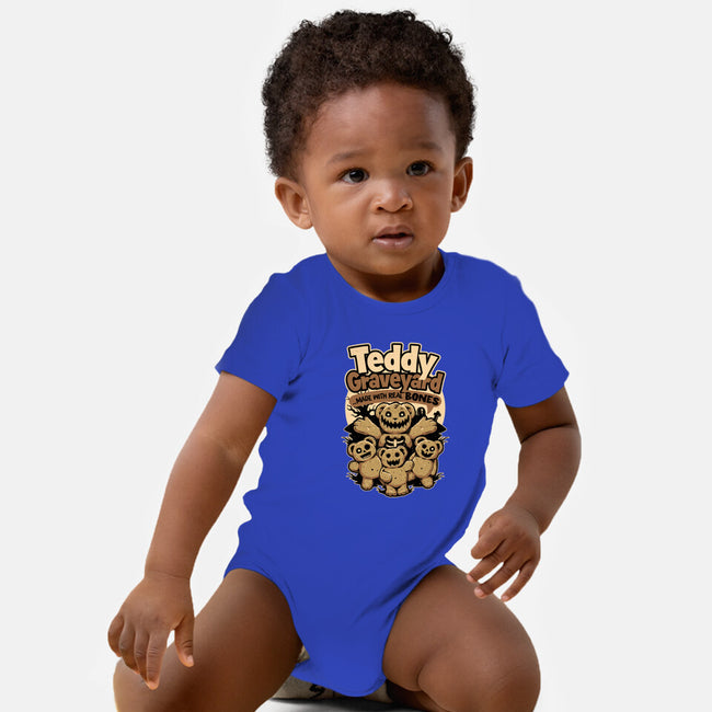 Teddy Graveyard Snack-Baby-Basic-Onesie-Studio Mootant