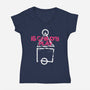 Is Child's Play-Womens-V-Neck-Tee-demonigote