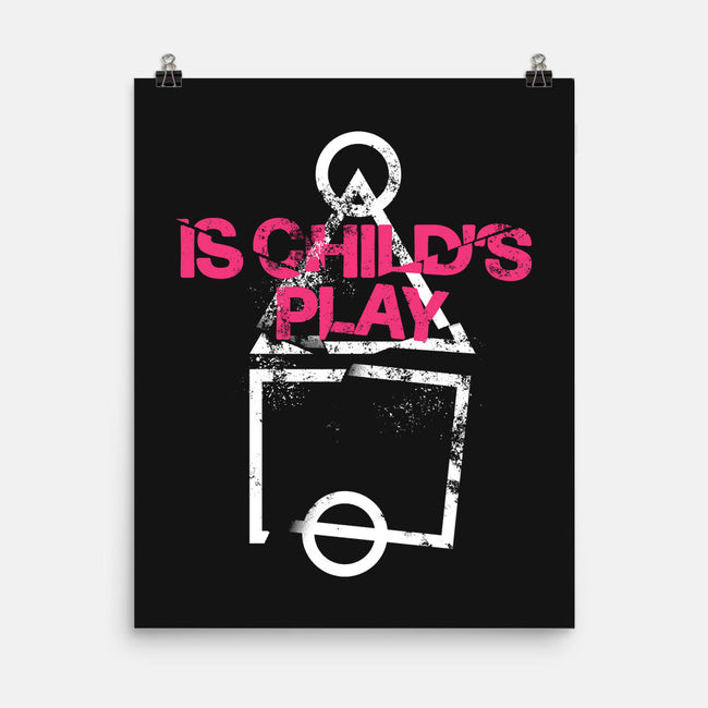 Is Child's Play-None-Matte-Poster-demonigote