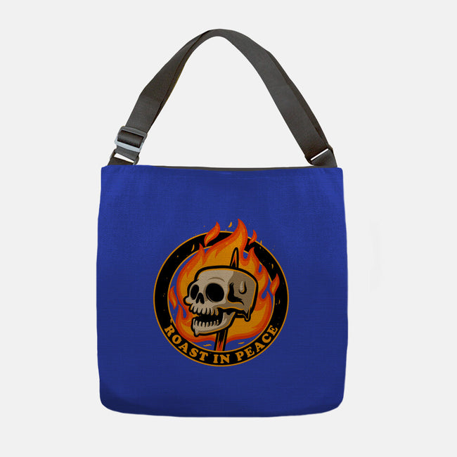Marshmallow Skull Fire-None-Adjustable Tote-Bag-Studio Mootant