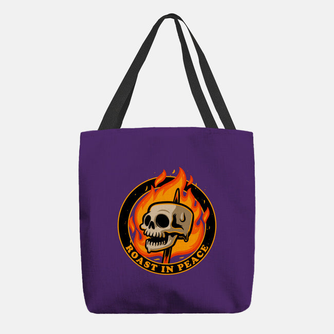 Marshmallow Skull Fire-None-Basic Tote-Bag-Studio Mootant