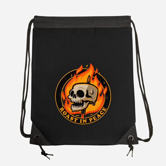 Marshmallow Skull Fire-None-Drawstring-Bag-Studio Mootant