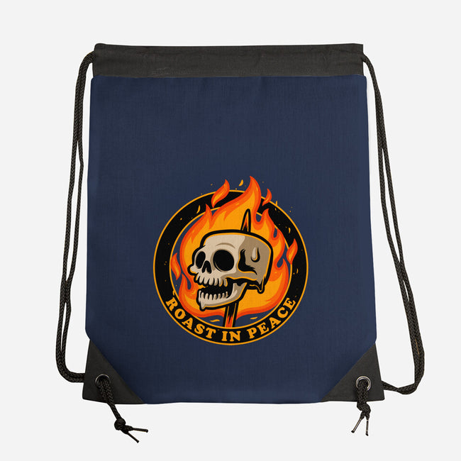 Marshmallow Skull Fire-None-Drawstring-Bag-Studio Mootant