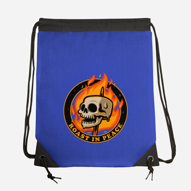 Marshmallow Skull Fire-None-Drawstring-Bag-Studio Mootant
