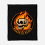 Marshmallow Skull Fire-None-Fleece-Blanket-Studio Mootant