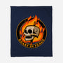 Marshmallow Skull Fire-None-Fleece-Blanket-Studio Mootant