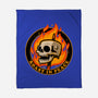 Marshmallow Skull Fire-None-Fleece-Blanket-Studio Mootant