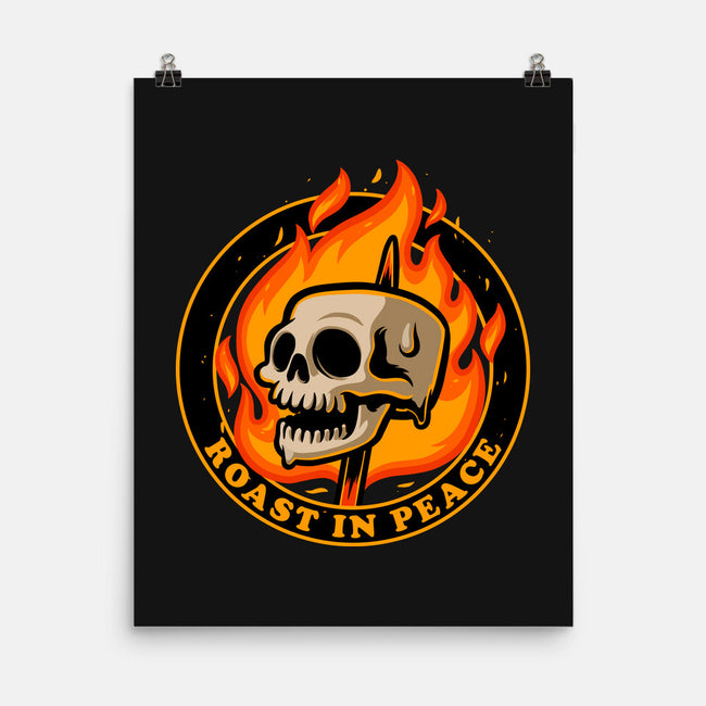 Marshmallow Skull Fire-None-Matte-Poster-Studio Mootant