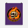 Marshmallow Skull Fire-None-Matte-Poster-Studio Mootant