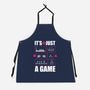 Just A Game-Unisex-Kitchen-Apron-demonigote