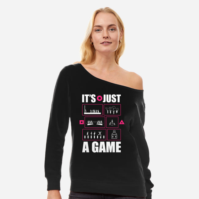 Just A Game-Womens-Off Shoulder-Sweatshirt-demonigote