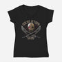 Skeleton Droid-Womens-V-Neck-Tee-Samuel