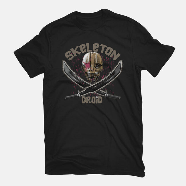 Skeleton Droid-Womens-Fitted-Tee-Samuel
