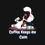 Keeps Me Calm-Youth-Crew Neck-Sweatshirt-MaxoArt
