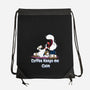 Keeps Me Calm-None-Drawstring-Bag-MaxoArt