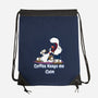 Keeps Me Calm-None-Drawstring-Bag-MaxoArt