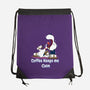 Keeps Me Calm-None-Drawstring-Bag-MaxoArt