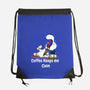 Keeps Me Calm-None-Drawstring-Bag-MaxoArt
