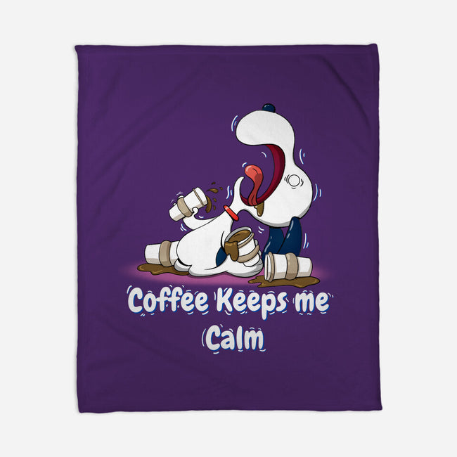 Keeps Me Calm-None-Fleece-Blanket-MaxoArt