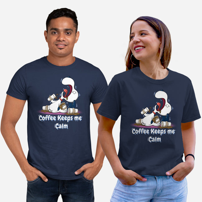 Keeps Me Calm-Unisex-Basic-Tee-MaxoArt