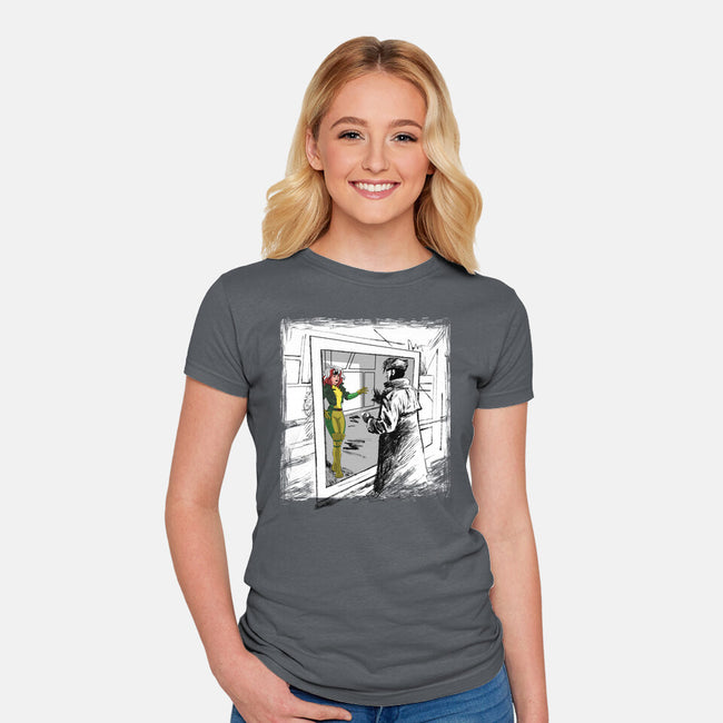 Take On Me Mon Cheri-Womens-Fitted-Tee-zascanauta