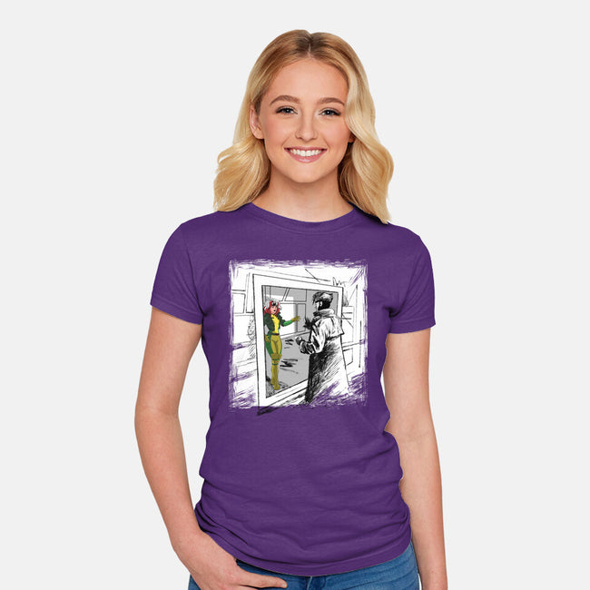 Take On Me Mon Cheri-Womens-Fitted-Tee-zascanauta