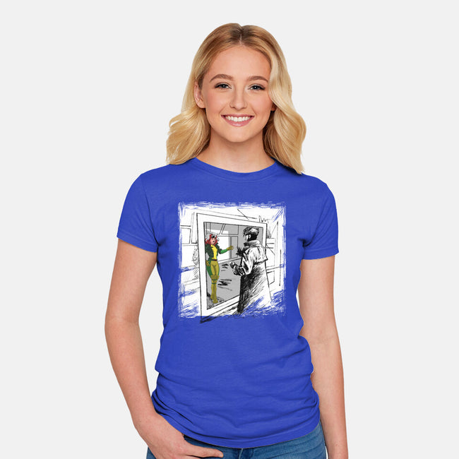 Take On Me Mon Cheri-Womens-Fitted-Tee-zascanauta
