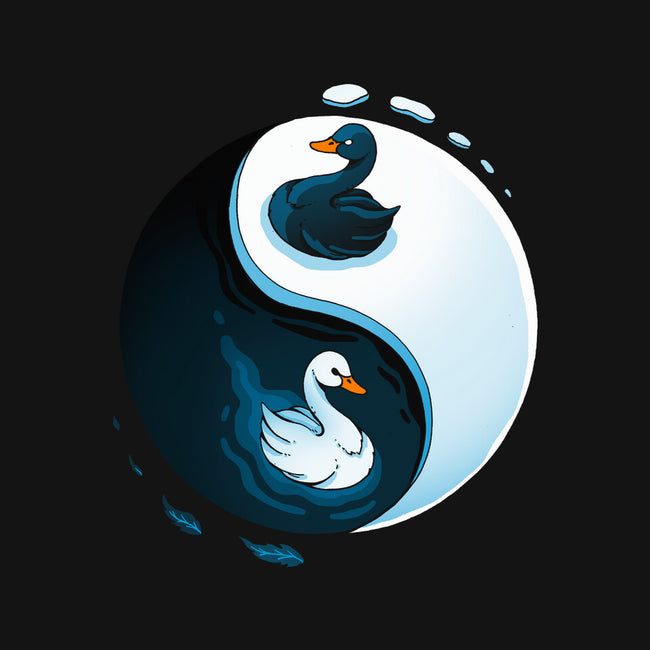 Swan White And Black-Unisex-Pullover-Sweatshirt-Vallina84