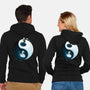Swan White And Black-Unisex-Zip-Up-Sweatshirt-Vallina84