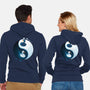Swan White And Black-Unisex-Zip-Up-Sweatshirt-Vallina84