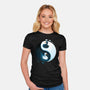 Swan White And Black-Womens-Fitted-Tee-Vallina84