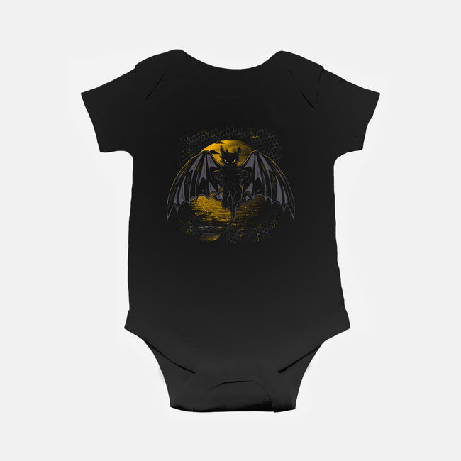 Night Dragon-Baby-Basic-Onesie-yumie