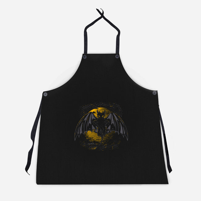 Night Dragon-Unisex-Kitchen-Apron-yumie