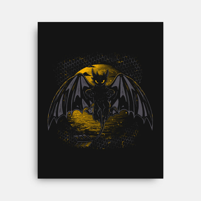 Night Dragon-None-Stretched-Canvas-yumie