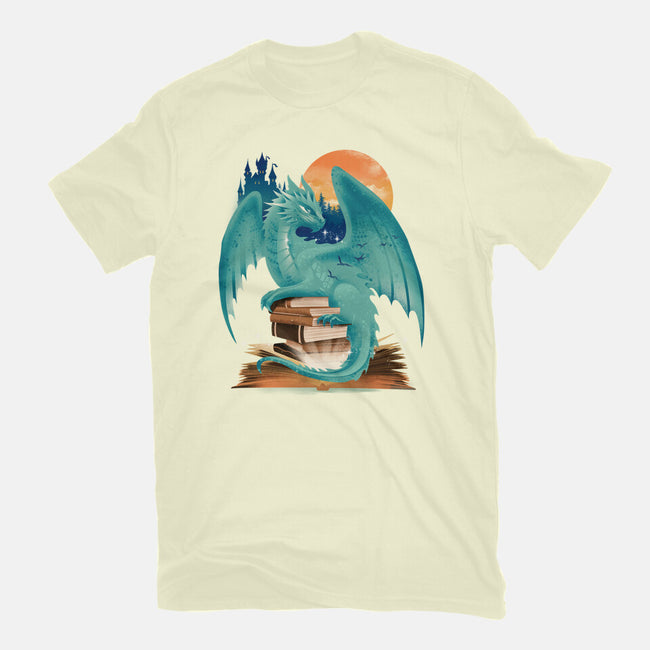 Book Of Dragon And Fantasy-Mens-Basic-Tee-dandingeroz