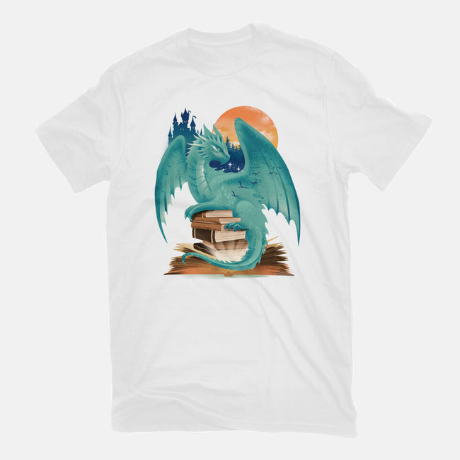 Book Of Dragon And Fantasy-Womens-Basic-Tee-dandingeroz