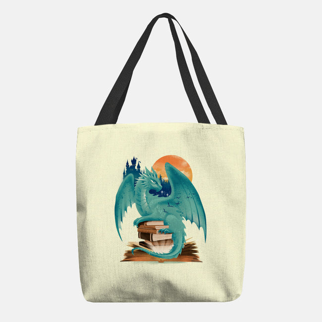 Book Of Dragon And Fantasy-None-Basic Tote-Bag-dandingeroz